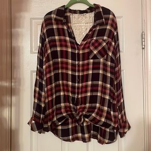 Plaid blouse
